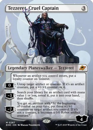 {@R} Tezzeret, Cruel Captain (Borderless) [Edge of Eternities][EOE 287]