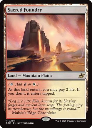 {@@ EOE R} Sacred Foundry [Edge of Eternities][EOE 256]