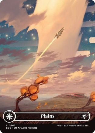 {@@ EOE B} Plains (0262) (Borderless) [Edge of Eternities][EOE 262]