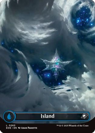 {@@ EOE B} Island (0263) (Borderless) [Edge of Eternities][EOE 263]