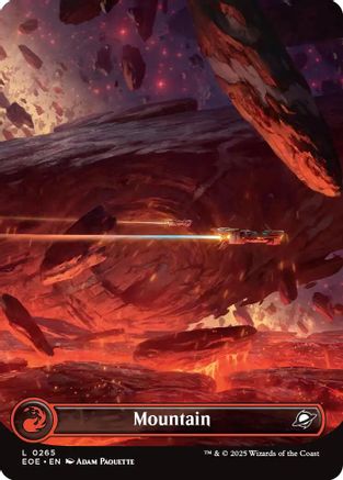 {@@ EOE B} Mountain (0265) (Borderless) [Edge of Eternities][EOE 265]