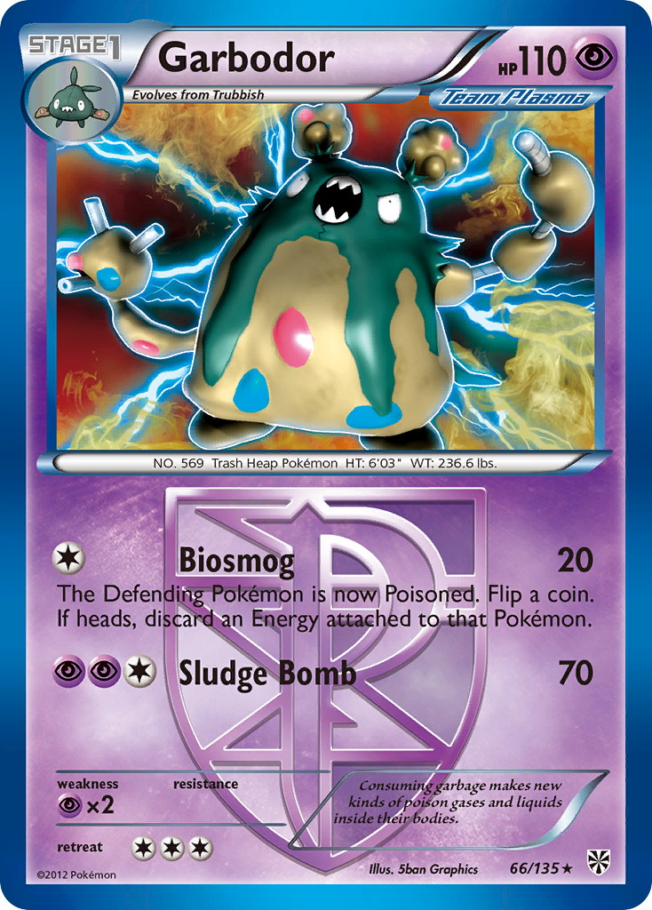 [PKM-R] Garbodor (66/135) [Black & White: Plasma Storm]