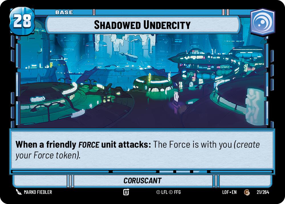 {SW-B}Shadowed Undercity // Shield (021/264 // T02/T03) (021/264 // T02/T03) [Legends of the Force]