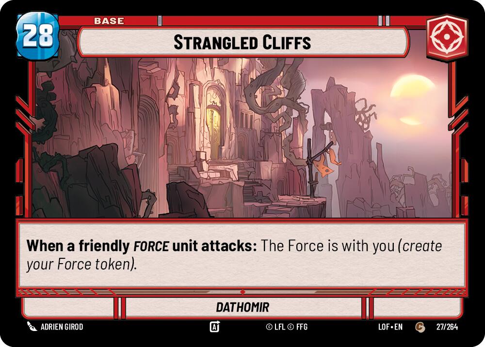 {SW-B}Strangled Cliffs // Shield (027/264 // T02/T03) (027/264 // T02/T03) [Legends of the Force]