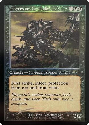 Phyrexian Crusader (Retro Frame) [SLD 847]  Foil
