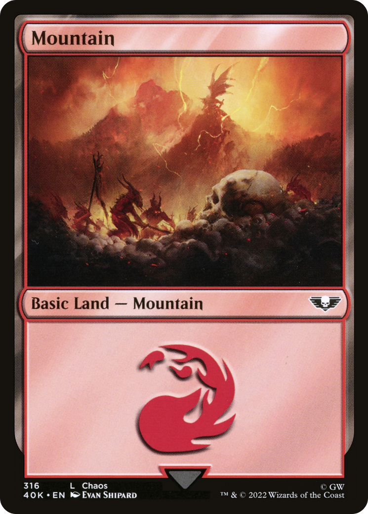 {B}[40K 316] Mountain (316) [Universes Beyond: Warhammer 40,000]