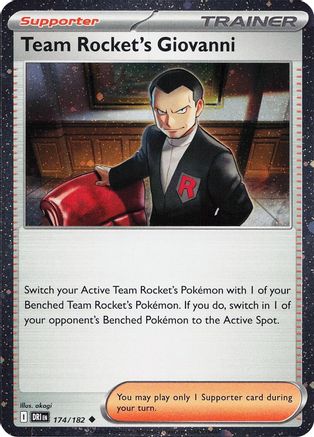 [PKM] Team Rocket's Giovanni (174/182) (Cosmos Holo) [Miscellaneous Cards]