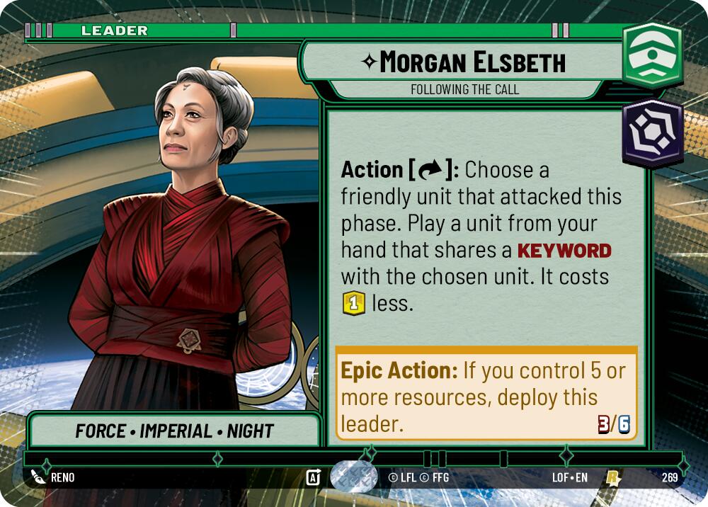 {SW-LD}Morgan Elsbeth (269) - Following the Call (Hyperspace) (269) [Legends of the Force]