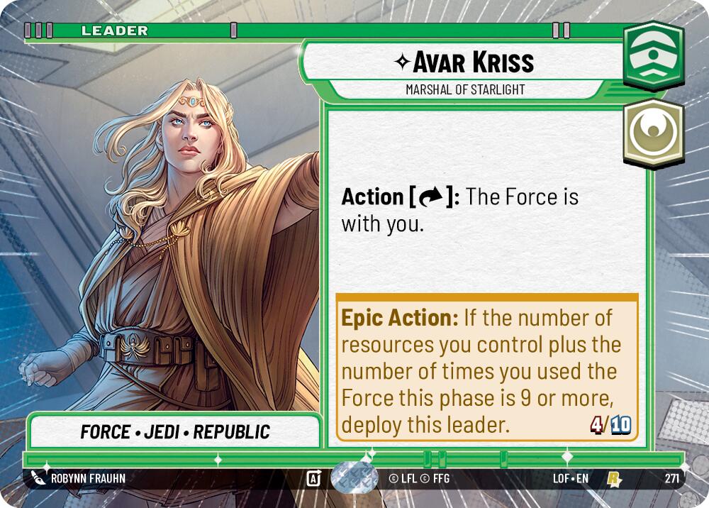 {SW-LD}Avar Kriss (271) - Marshal of Starlight (Hyperspace) (271) [Legends of the Force]