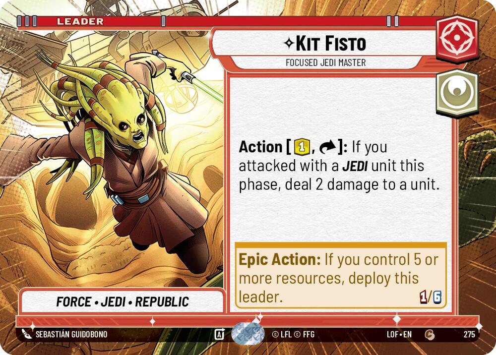 {SW-LD}Kit Fisto (276) - Focused Jedi Master (Hyperspace) (276) [Legends of the Force]