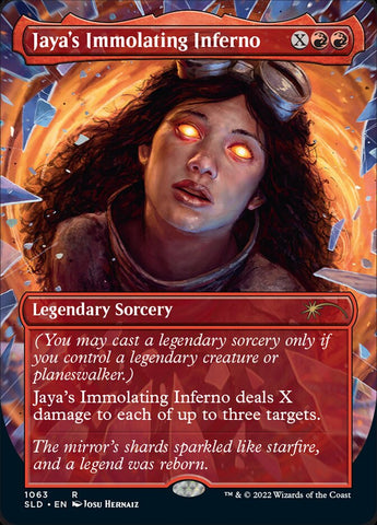 {R} Jaya's Immolating Inferno (Borderless) [Secret Lair Drop Series][SLD 1063]