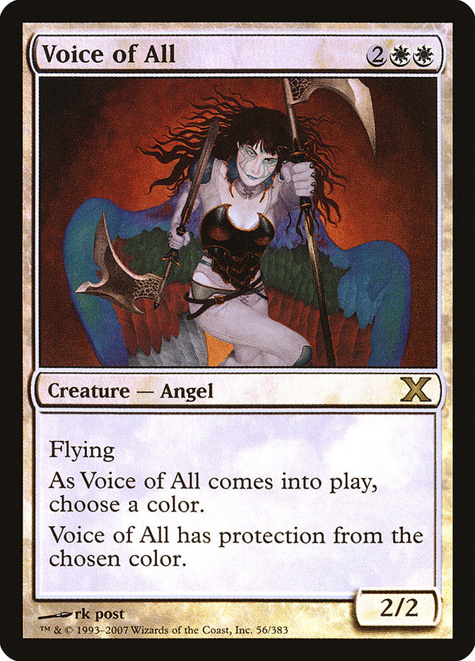 {R} Voice of All (Premium Foil) [Tenth Edition][FP 10E 056]