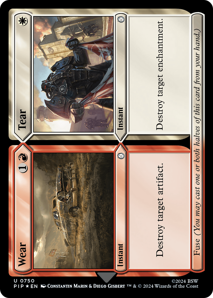 {C} Wear // Tear (Surge Foil) [Fallout][PIP 750]