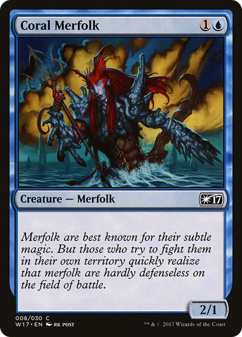 {C} Coral Merfolk [Welcome Deck 2017][W17 008]