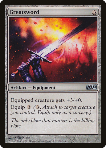 {C} Greatsword [Magic 2012][M12 209]