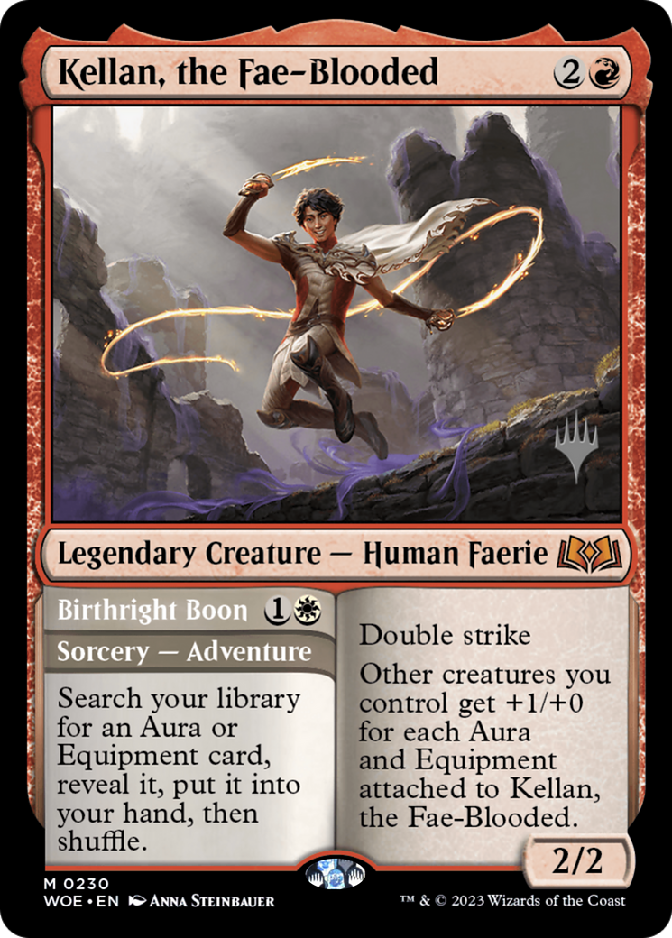 {@R} Kellan, the Fae-Blooded (Promo Pack) [Wilds of Eldraine Promos][PP WOE 230]
