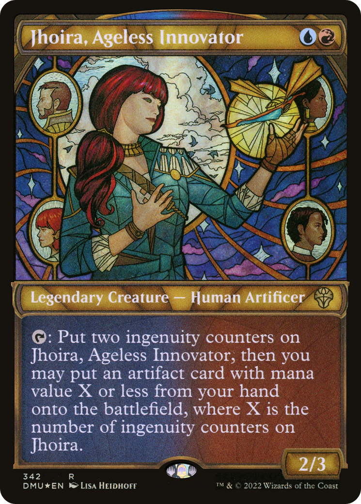 {R} Jhoira, Ageless Innovator (Showcase Textured) [Dominaria United][DMU 342]