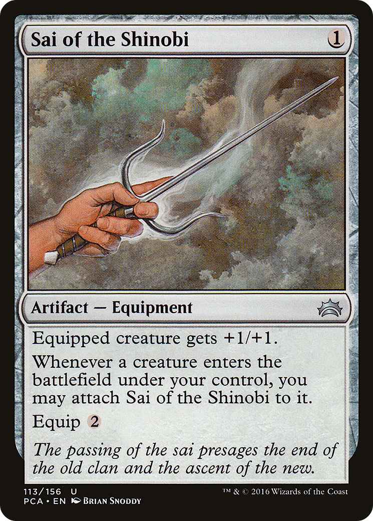 {C} Sai of the Shinobi [Planechase Anthology][PCA 113]