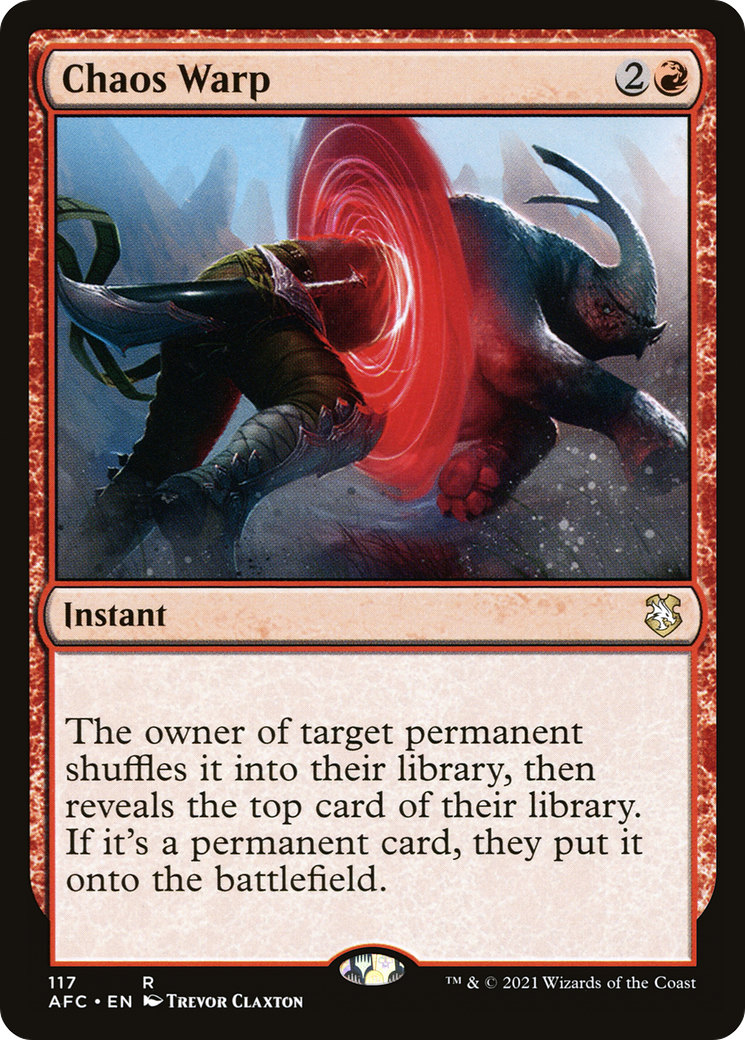 {R} Chaos Warp [Dungeons & Dragons: Adventures in the Forgotten Realms Commander][AFC 117]
