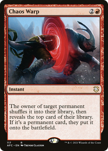 {R} Chaos Warp [Dungeons & Dragons: Adventures in the Forgotten Realms Commander][AFC 117]