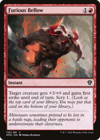 {C} Furious Bellow [Dominaria United][DMU 126]