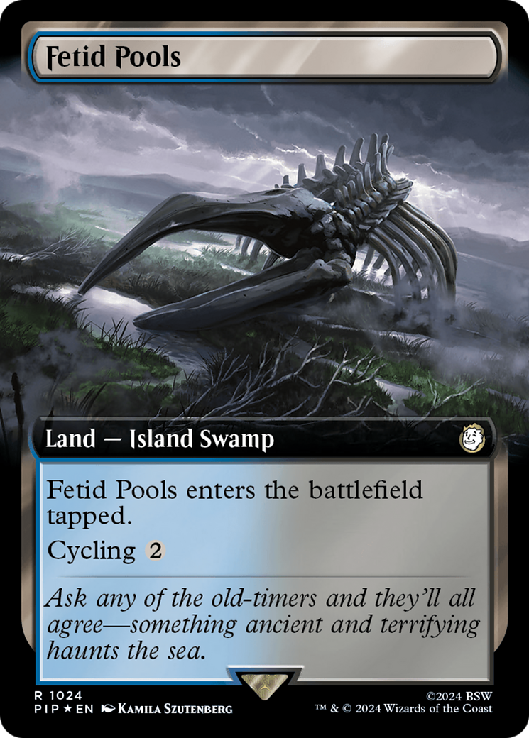 {R} Fetid Pools (Extended Art) (Surge Foil) [Fallout][PIP 1024]