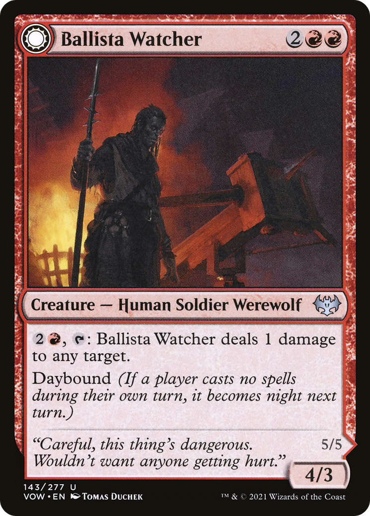 {C} Ballista Watcher // Ballista Wielder [Innistrad: Crimson Vow][VOW 143]