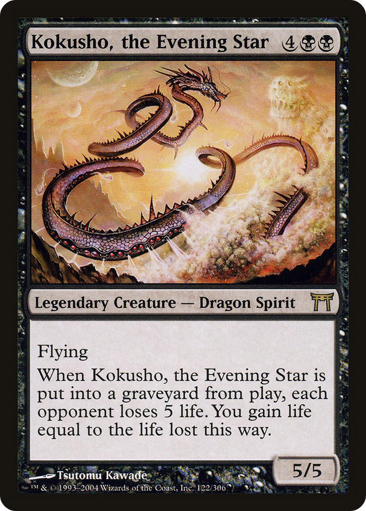 {R} Kokusho, the Evening Star [Champions of Kamigawa][CHK 122] - Misty Mountain Games