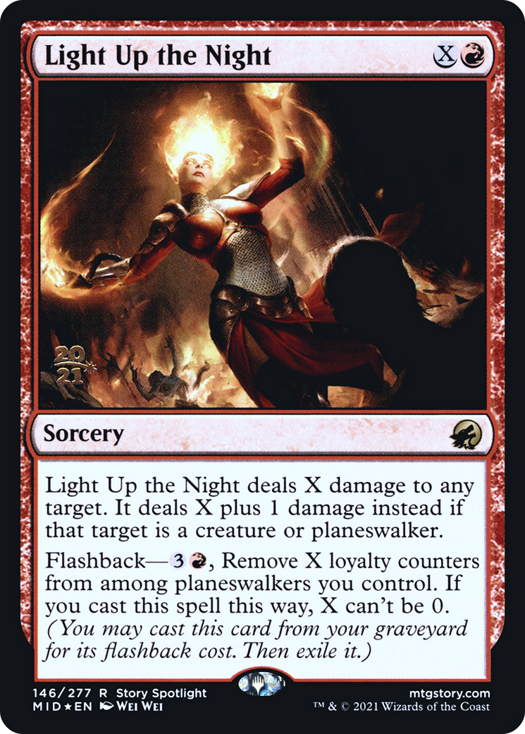 {R} Light Up the Night [Innistrad: Midnight Hunt Prerelease Promos][PR MID 146]