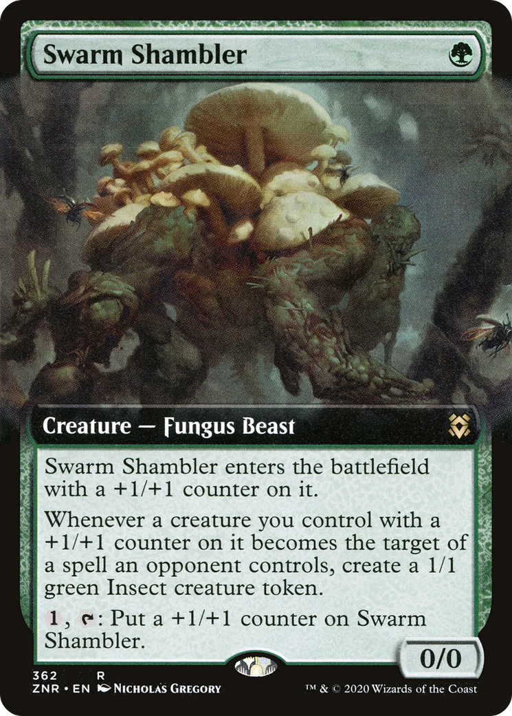 {R} Swarm Shambler (Extended Art) [Zendikar Rising][ZNR 362]