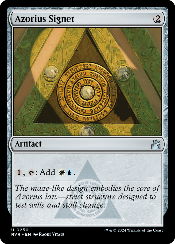 {C} Azorius Signet [Ravnica Remastered][RVR 250]