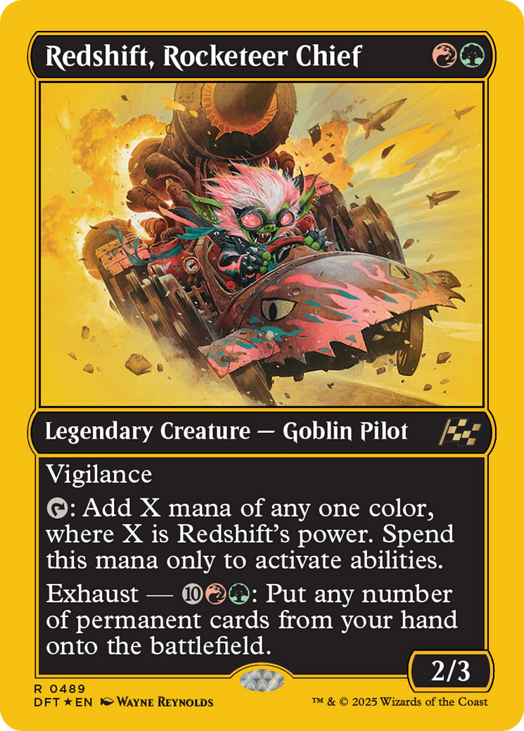 {@R} Redshift, Rocketeer Chief (First-Place Foil) [Aetherdrift][DFT 489]
