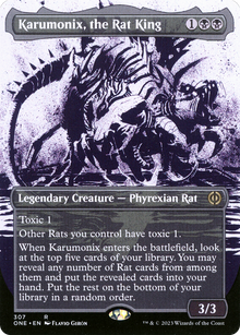 {R} Karumonix, the Rat King (Borderless Ichor) [Phyrexia: All Will Be One][ONE 307] - Misty Mountain Games