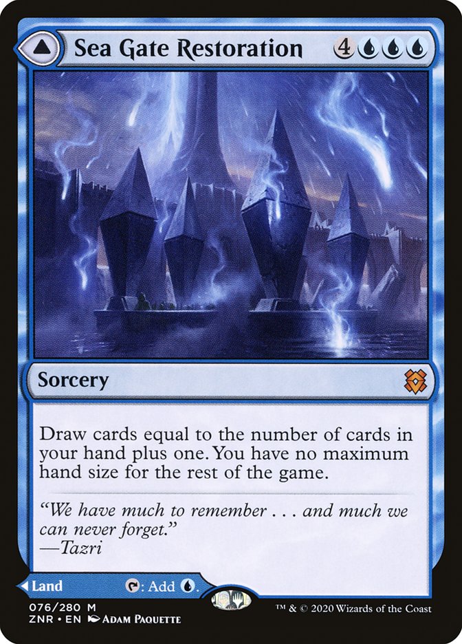 {R} Sea Gate Restoration // Sea Gate, Reborn [Zendikar Rising][ZNR 076]