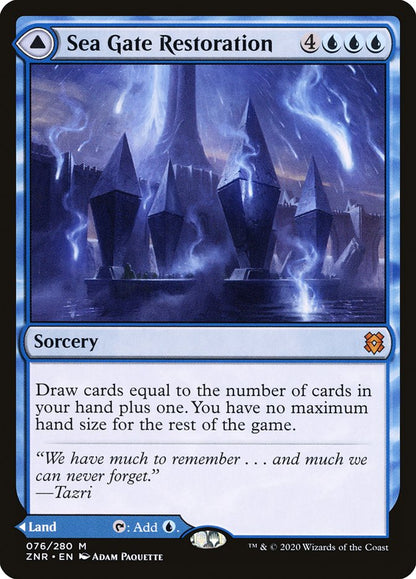 {R} Sea Gate Restoration // Sea Gate, Reborn [Zendikar Rising][ZNR 076]