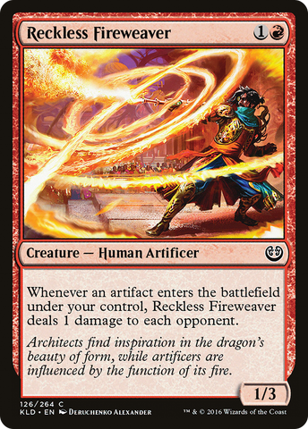 {C} Reckless Fireweaver [Kaladesh][KLD 126]