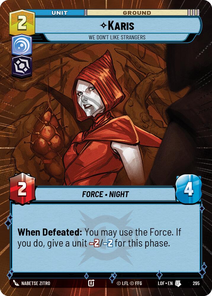 {SW-C}Karis (295) - We Don't Like Strangers (Hyperspace) (295) [Legends of the Force]