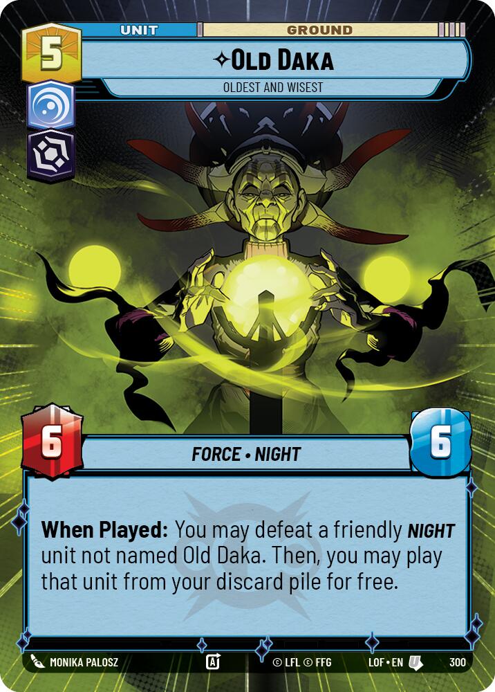 {SW-C}Old Daka (300) - Oldest and Wisest (Hyperspace) (300) [Legends of the Force]