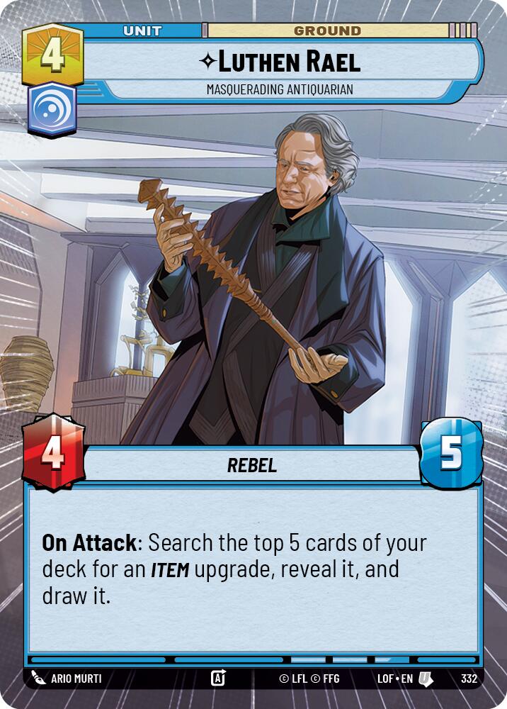{SW-C}Luthen Rael (332) - Masquerading Antiquarian (Hyperspace) (332) [Legends of the Force]
