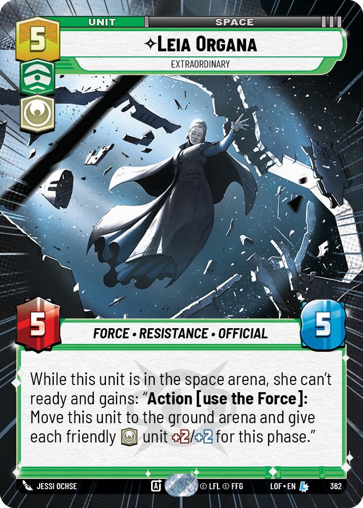 {SW-R}Leia Organa (362) - Extraordinary (Hyperspace) (362) [Legends of the Force]