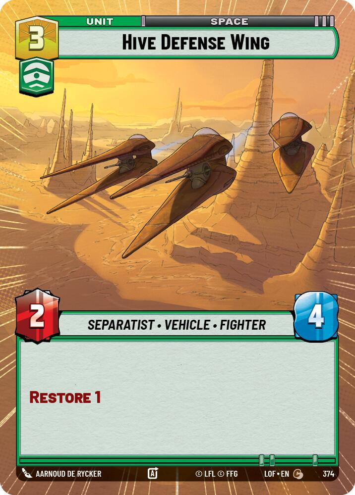 {SW-C}Hive Defense Wing (374) (Hyperspace) (374) [Legends of the Force]