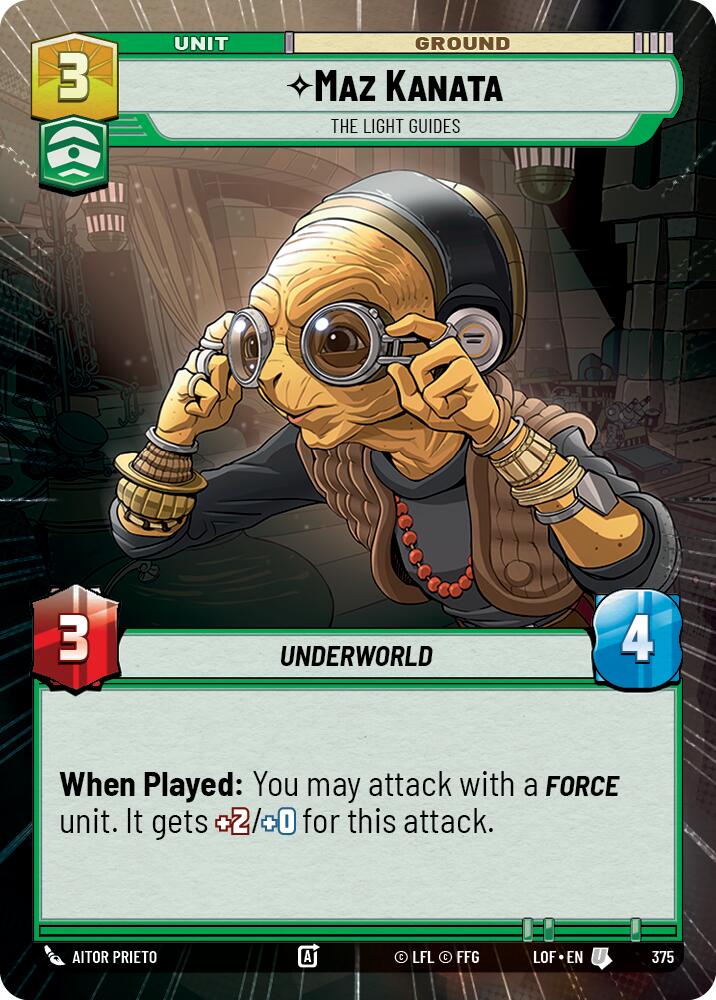{SW-C}Maz Kanata (375) - The Light Guides (Hyperspace) (375) [Legends of the Force]