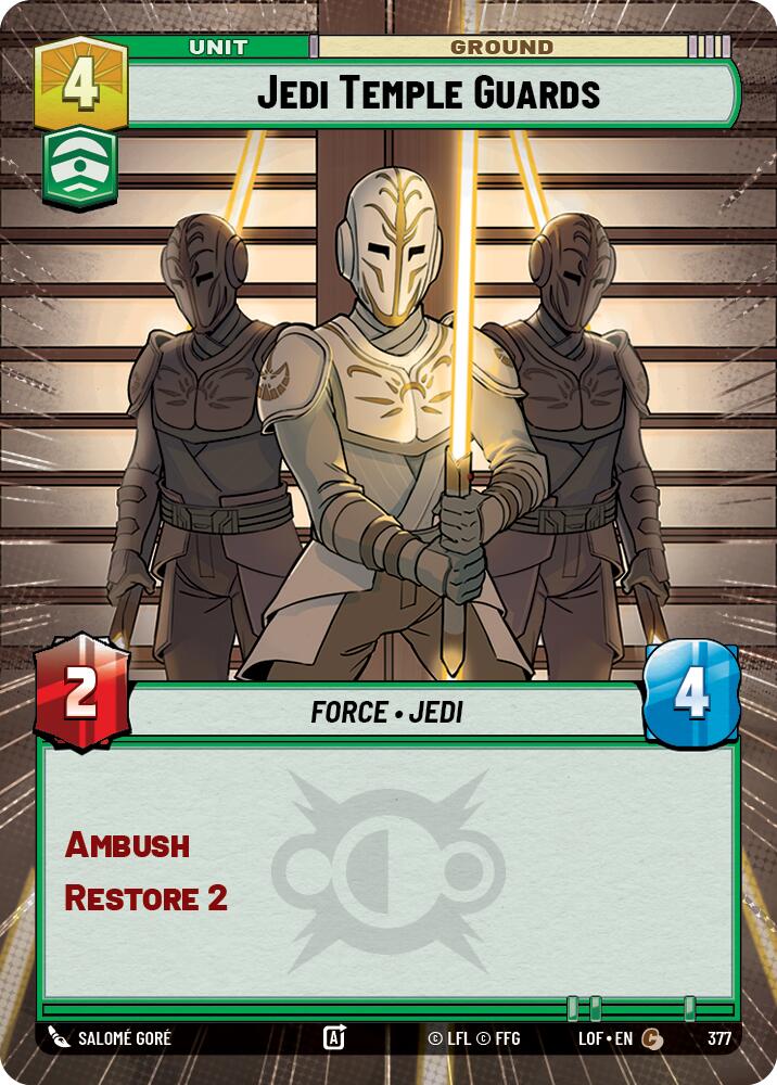 {SW-C}Jedi Temple Guards (377) (Hyperspace) (377) [Legends of the Force]