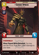 {SW-C}Savage Opress (401) - Imbued With Hate (Hyperspace) (401) [Legends of the Force]
