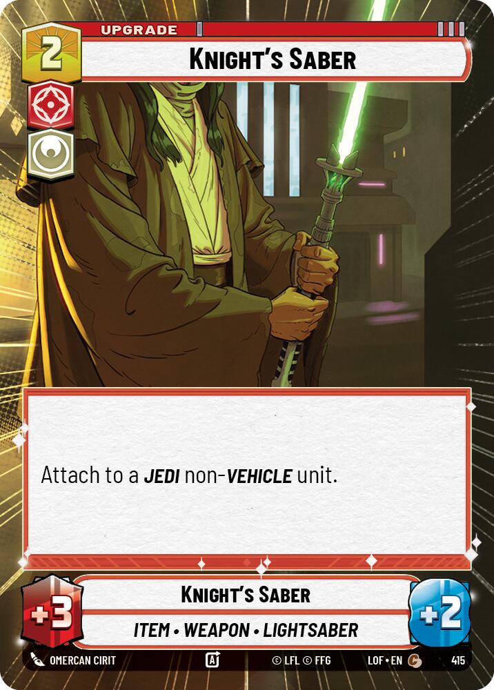 {SW-C}Knight's Saber (415) (Hyperspace) (415) [Legends of the Force]
