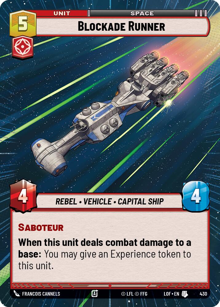 {SW-C}Blockade Runner (430) (Hyperspace) (430) [Legends of the Force]