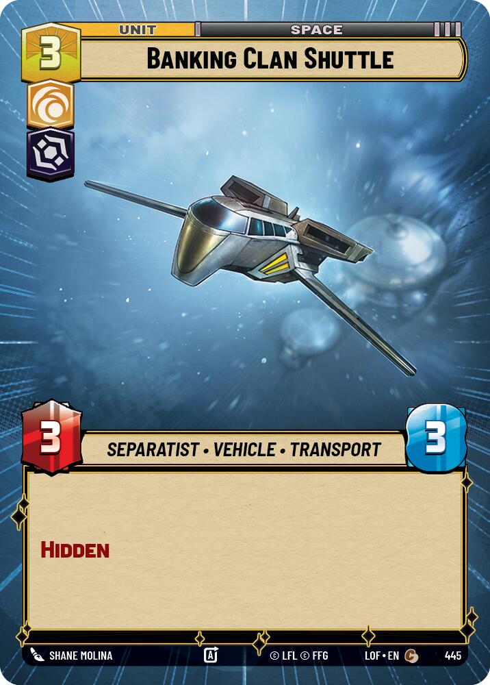 {SW-C}Banking Clan Shuttle (445) (Hyperspace) (445) [Legends of the Force]