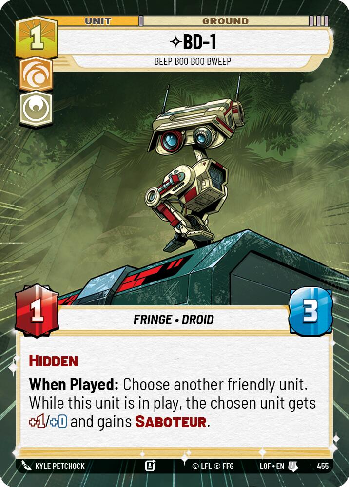 {SW-C}BD-1 (455) - Beep Boo Boo Bweep (Hyperspace) (455) [Legends of the Force]
