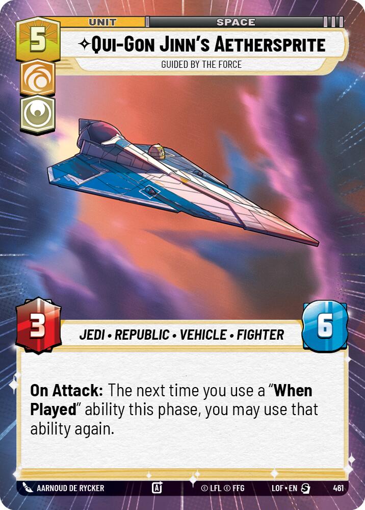 {SW-R}Qui-Gon Jinn's Aethersprite (461) - Guided by the Force (Hyperspace) (461) [Legends of the Force]