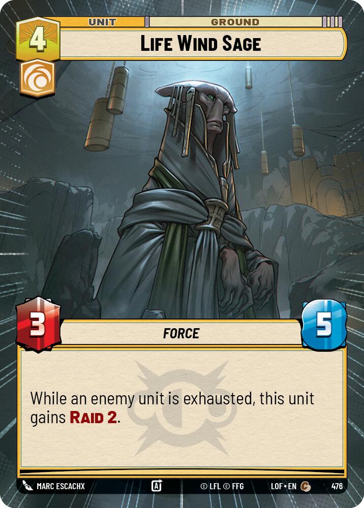 {SW-C}Life Wind Sage (476) (Hyperspace) (476) [Legends of the Force]
